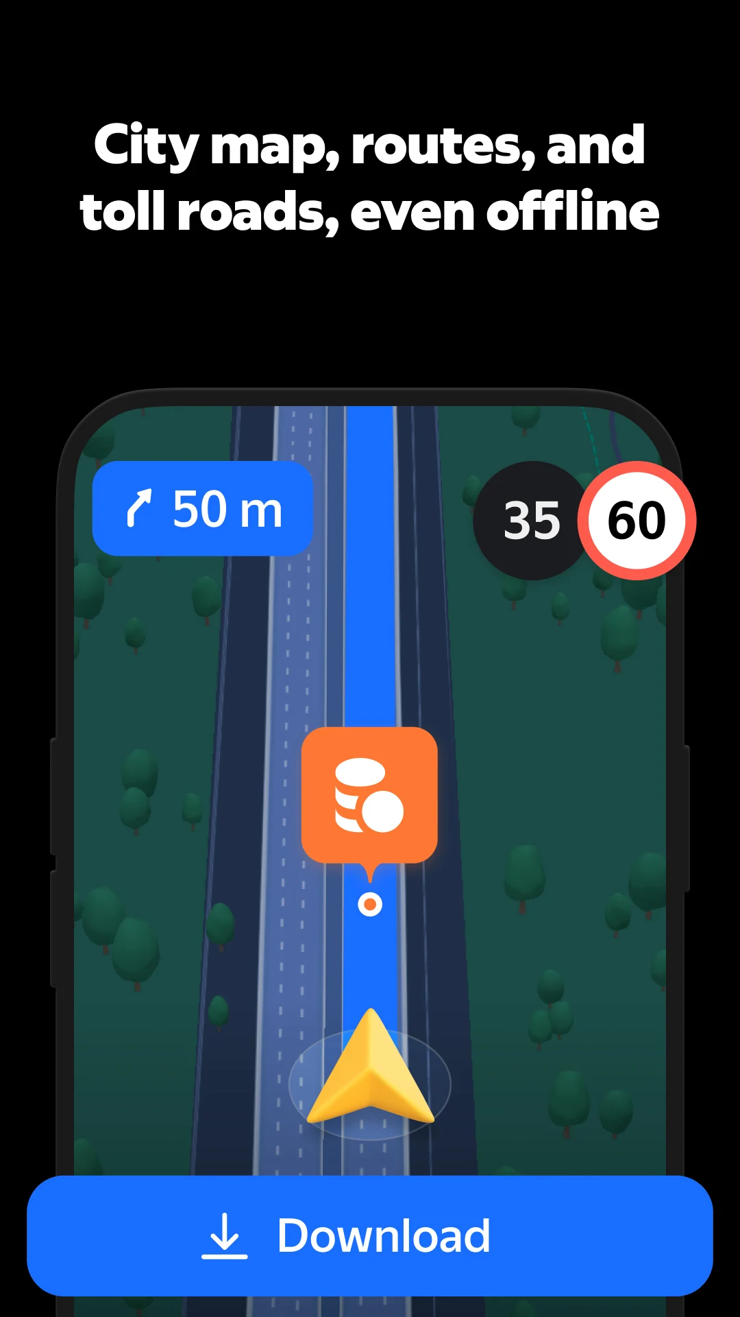 Yandex Navigator screenshot