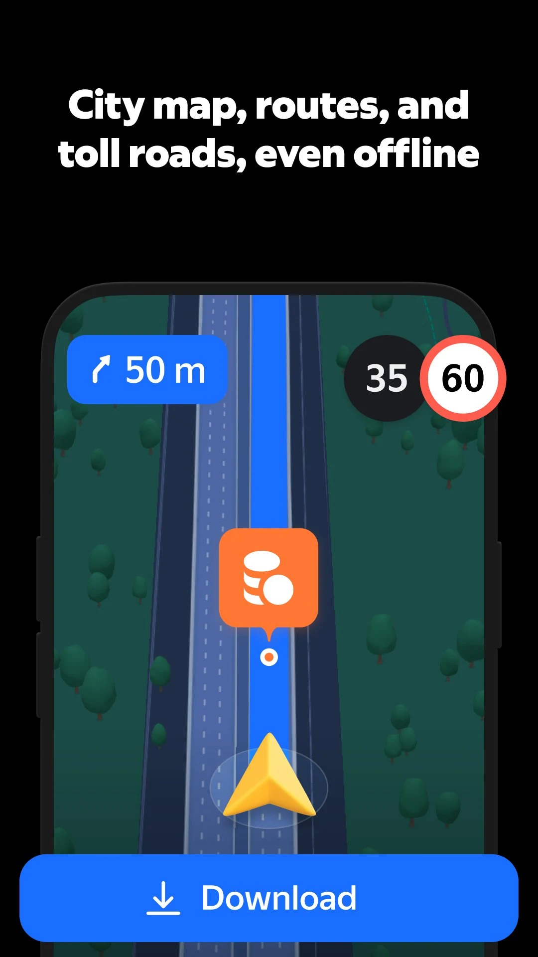 Yandex Navigator screenshot